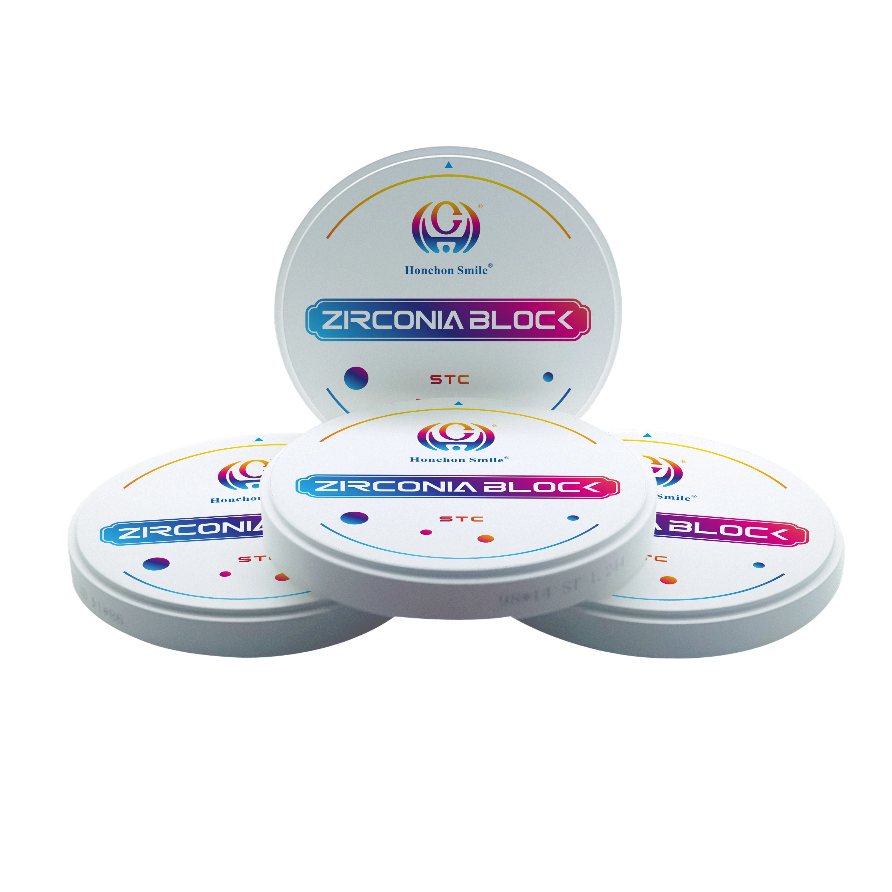 High Translucent Excellent Wonderful  Strength HTC Preshaded dental zirconia block No need of dyeing process Disc