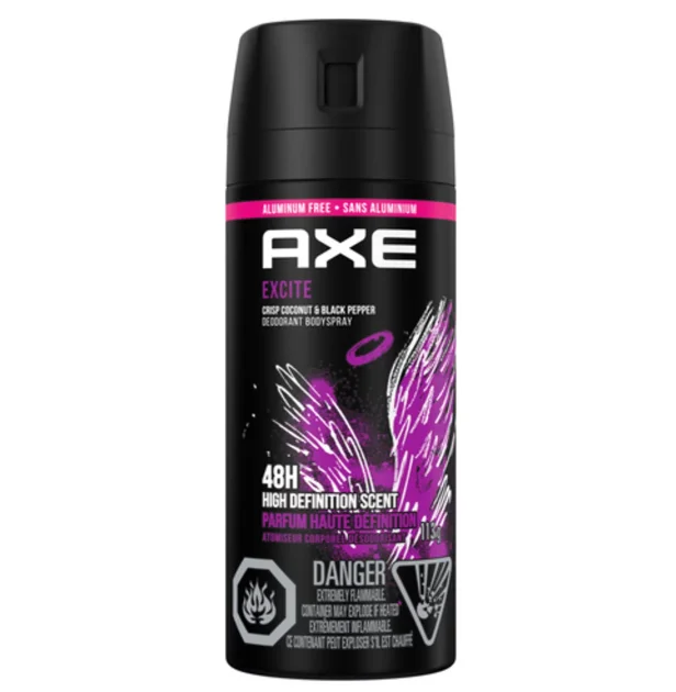 Axe Deodorant Bodyspray Excite Crisp Coconut & Black Pepper 113 g