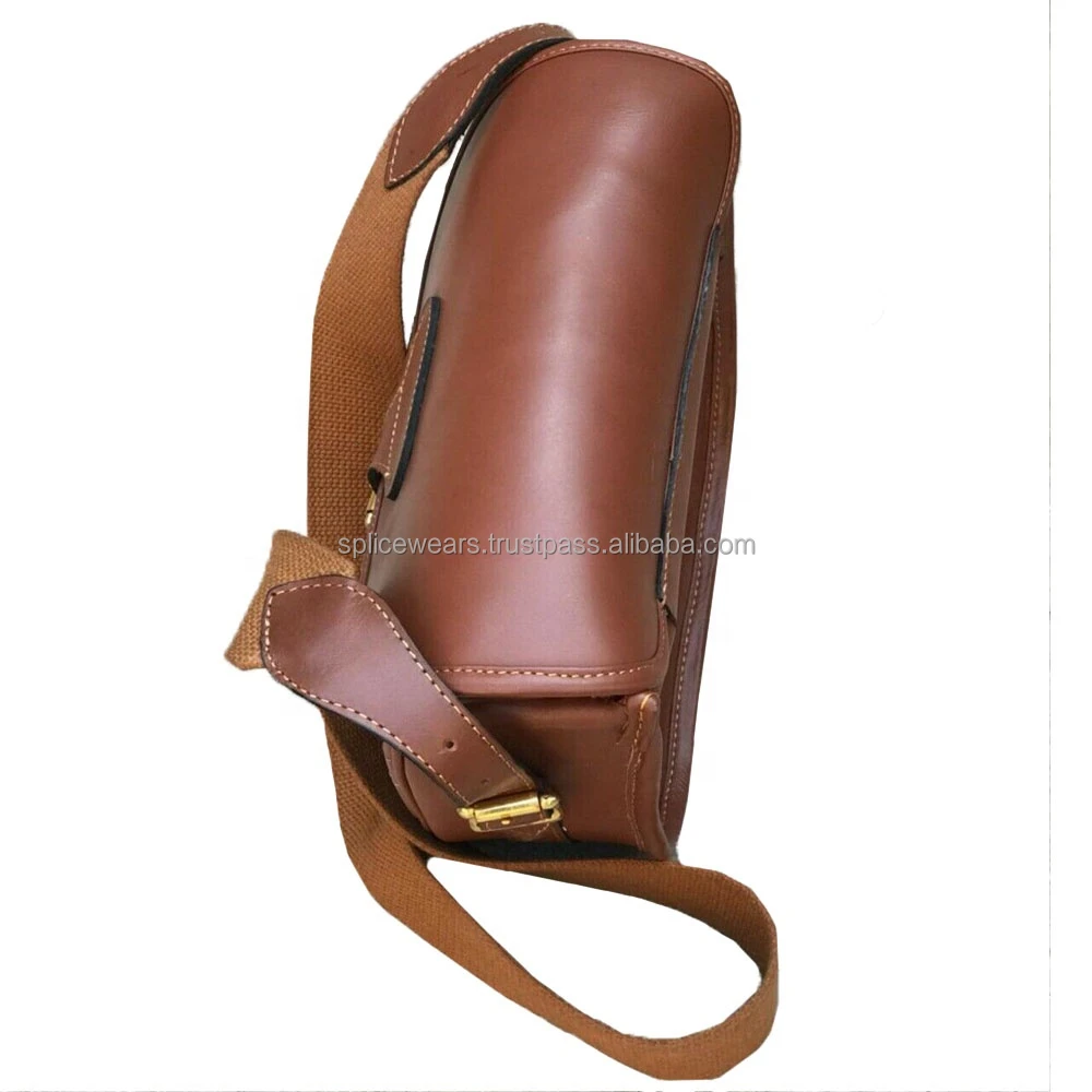 Genuine Leather Cartridge Bag Hunting Shooting Ammo Bag Portable Stock Shell Bags Made in Pakistan