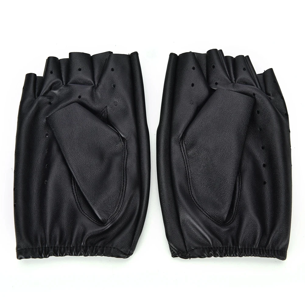 Leather Gloves from Pakistan Men Half Finger Fitness Sports Driving Anti-skid Strong Driving Motorcycle Leather Glove