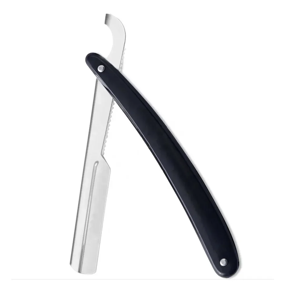 Wholesale Barber Face Straight Edge Shaving Cut Throat Razor For Men Blades Manual Metal Razors Facial Single One Twin