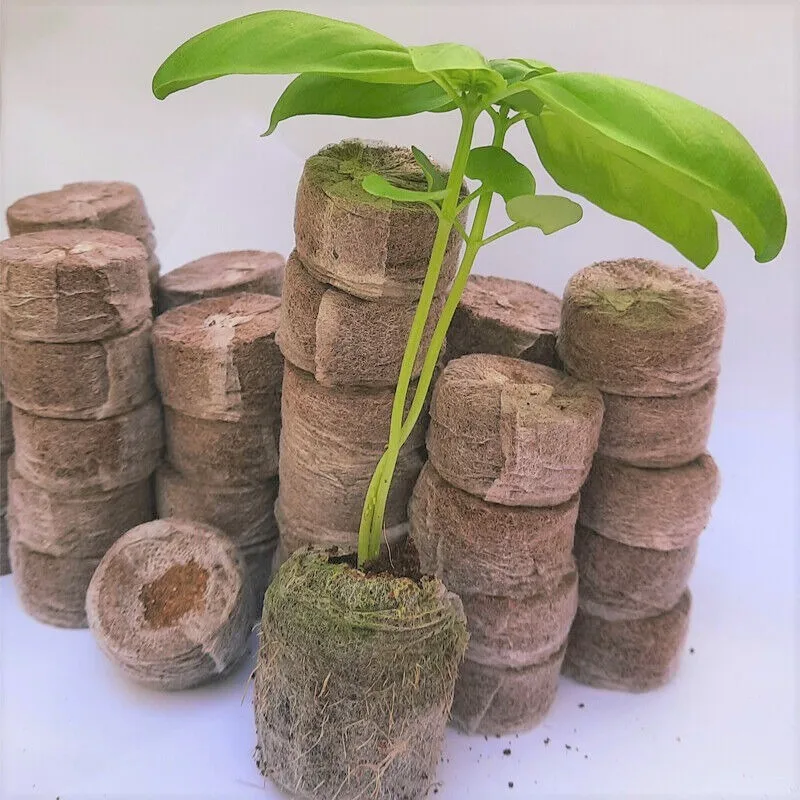 Horticulture peat substrate coconut coir pith pellet for hydroponics system 36mm cocopeat pellets