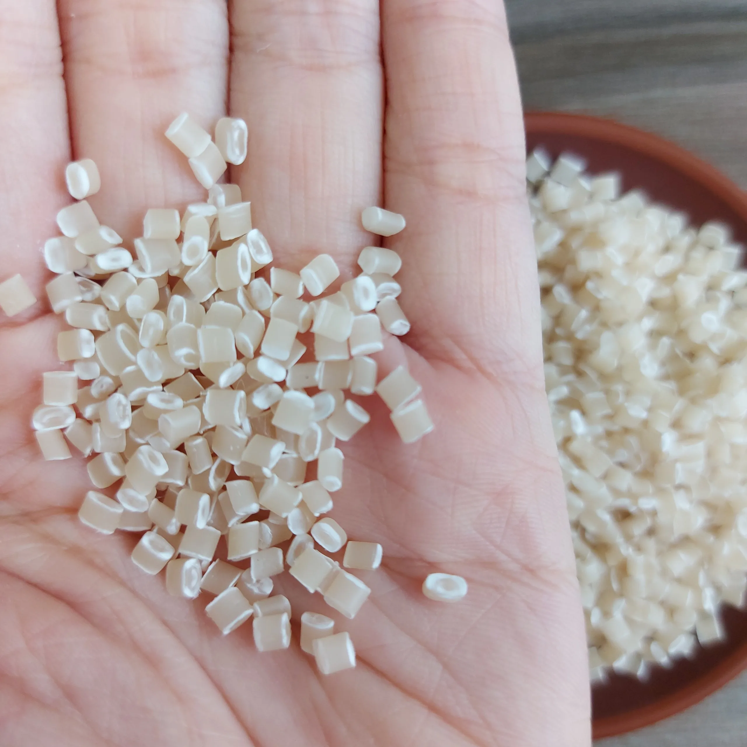 Plastic Resin/ BIO-BASED GRANULES MADE From Tapioca/Cassava - Biodegradable Compostable white and yellow color