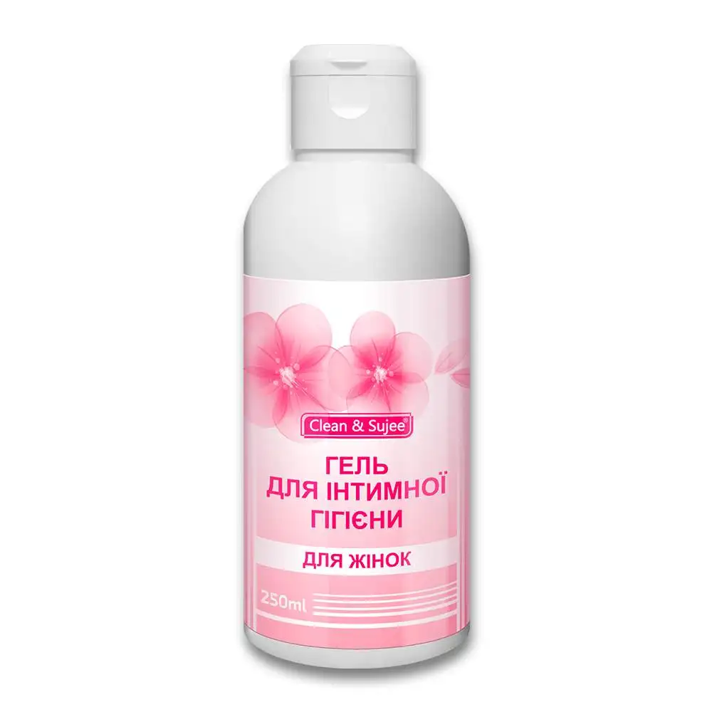 Intimate zone cleaning gel by Clean&Sujee for women skin care beauty products in a bottle Private label Customized bottle OEM