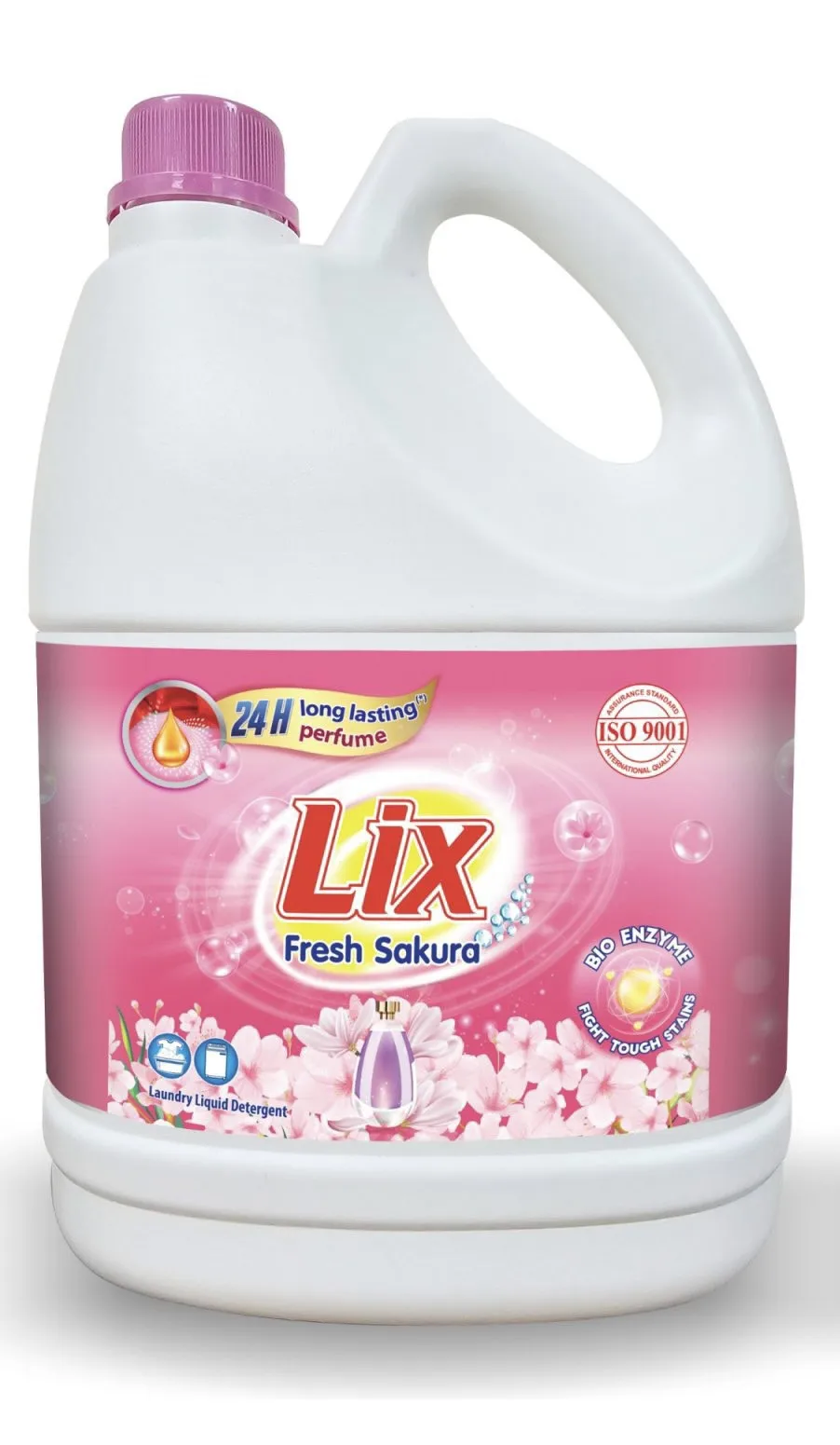 LIX 3KG PINK SAKURA LAUNDRY DETERGENT/ OEM LAUNDRY LIQUID/ SACHET 40ML PINK SAKURA LAUNDRY DETERGENT