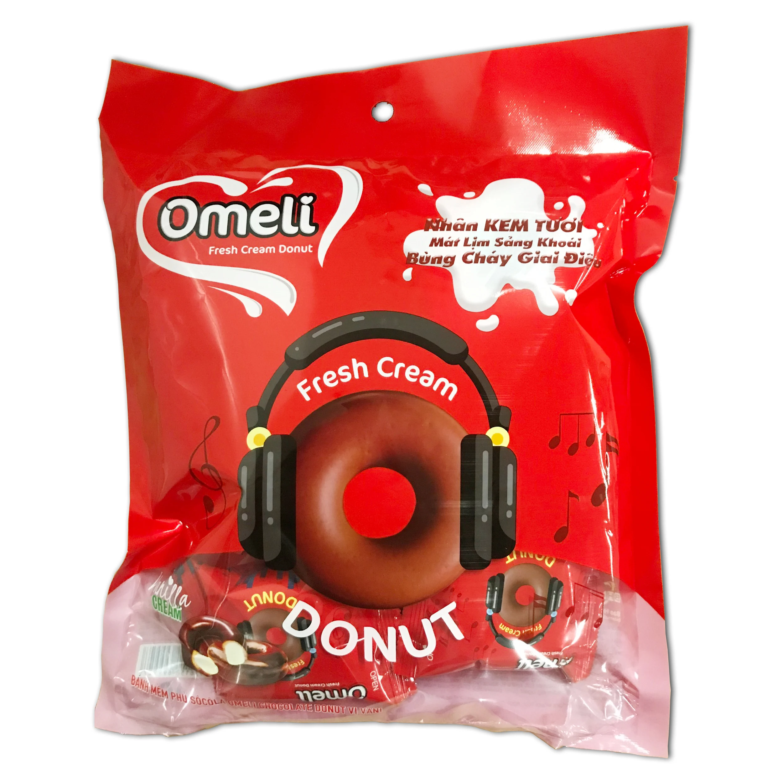 New Product Premium Quality Brand Omeli Donut - 150g, Banana fresh cream flavour Tasty Delicious/ Chocopie Chocolate cake