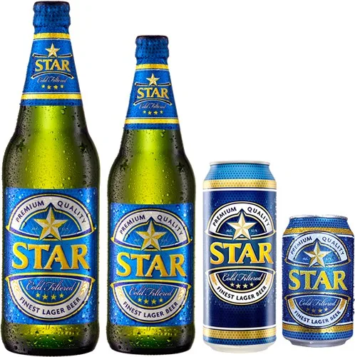 Пивная банка STAR LAGER 33CL X24/Star Lager 600 мл-12 в коробке