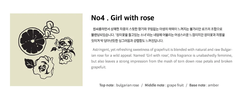 CosmicMansion SACHET Korean brand perfume  GRIL WITH ROSE  DIY Custom Handmade Metal OEM 	 home decor