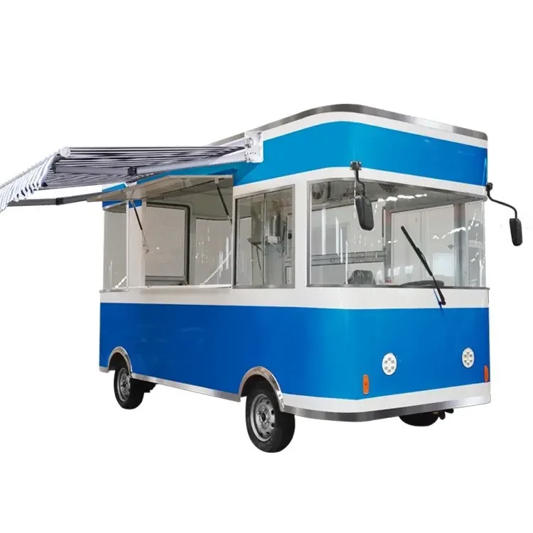 Available outdoor street fast food mobile food truck for with cooking equipment