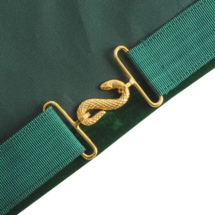 Grand Rank Full Dress Collar and Apron Set Blue Lodge Master Mason Apron Hand Embroidered Golden Bullion Wire Made