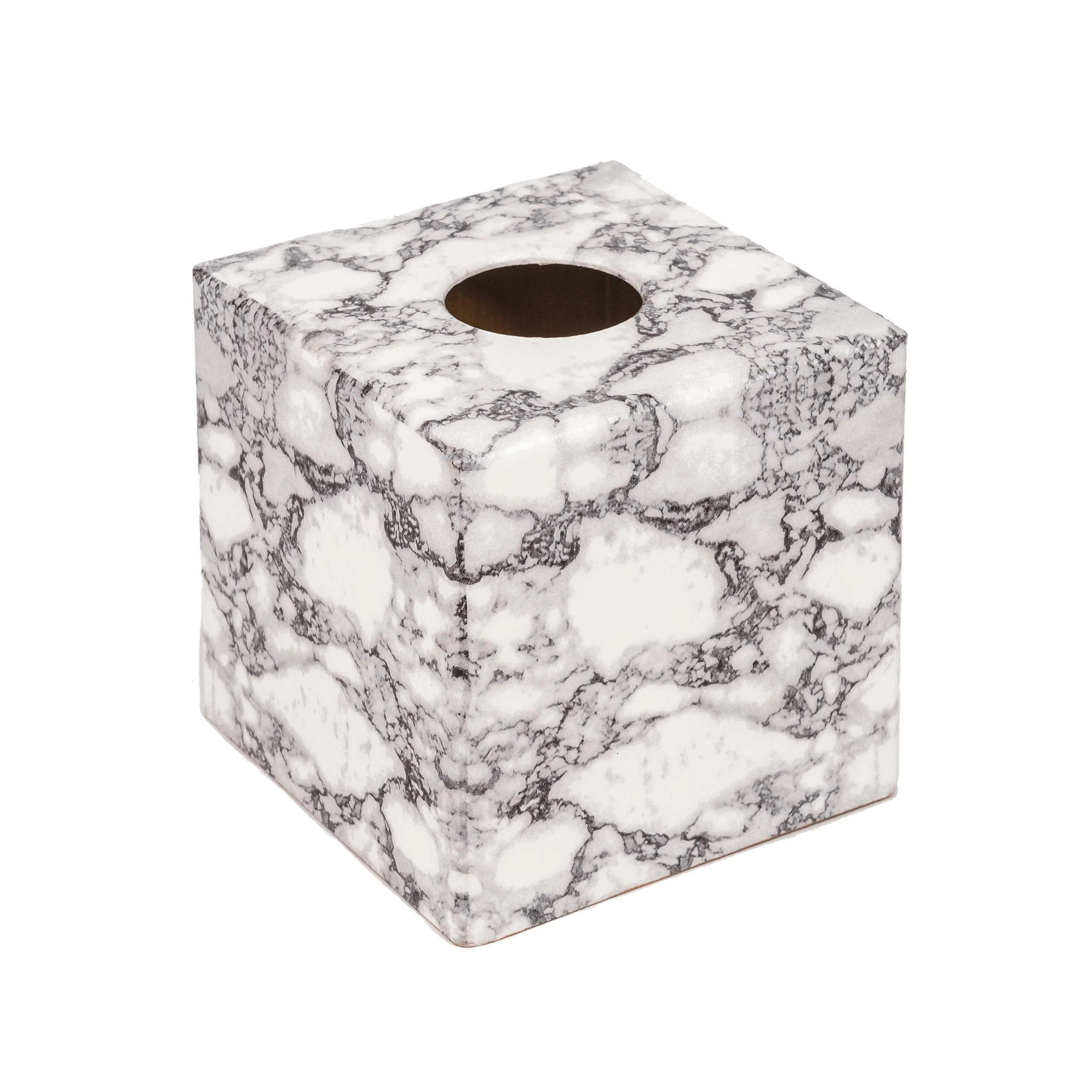 Tissue Box Cover in Light Green Marble Italian Paper Kitchen and Tabletop Table Decoration and Accessories at Best Price