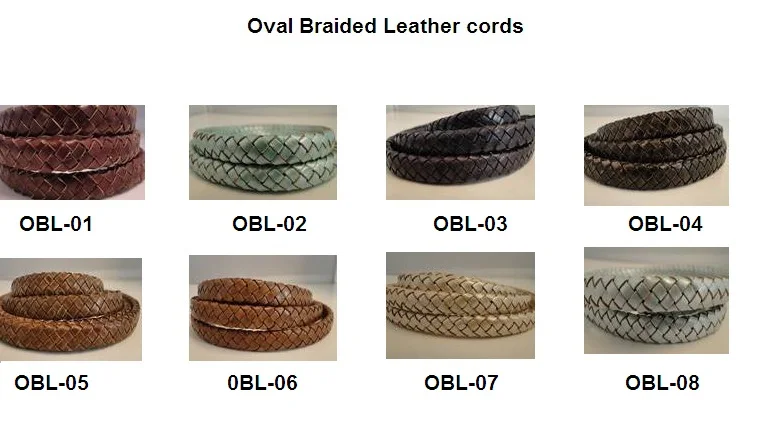 Hot Sale Top Quality Leather Cord for Jewelry Making Oval Braided Leather Cords At Affordable Price From Indian Manufacturer