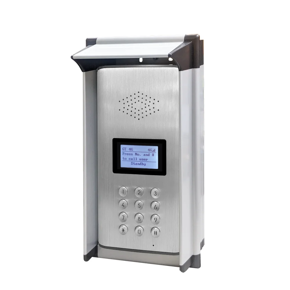 4G wireless Multi-tenant audio intercom 500 user with display search for names audio intercom video intercom GSM intercom