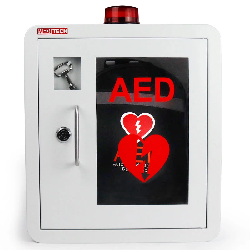 first aid box  with key AED  Alarmed Box for Automated External Defibrillator ( Cabinet)