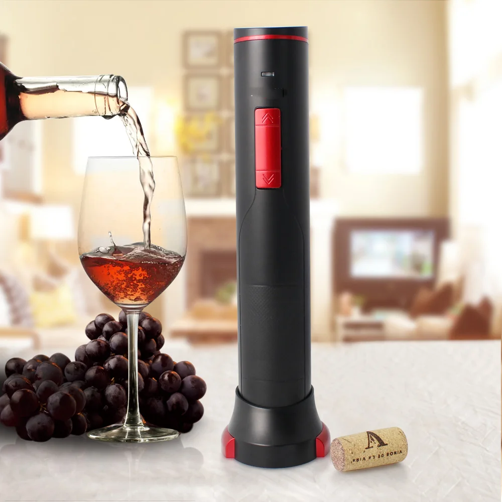 Factory Cheaper Portable Rechargeable Automatic With Aluminum Foil Cutting Machine Corkscrew Wine Bottle Opener