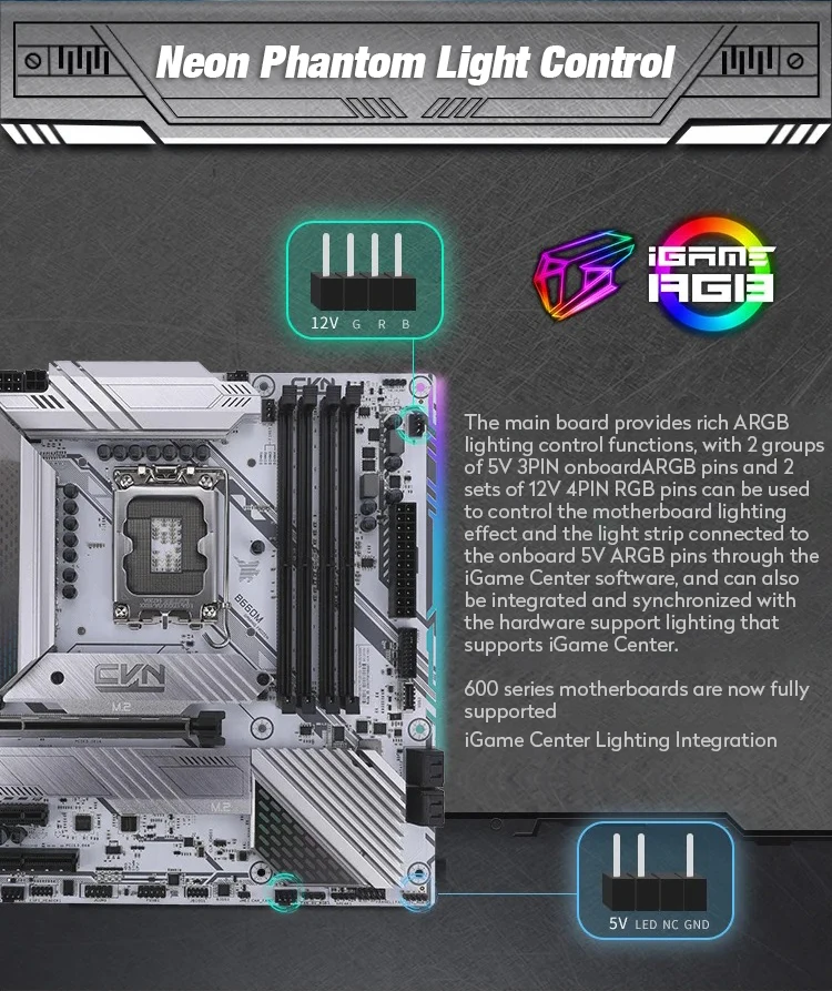 Colorful CVN B660M GAMING FROZEN Computer h61 CPU x79 PC ddr5 ram b450 Gaming b550 x99 Intel mother board Processor motherboard