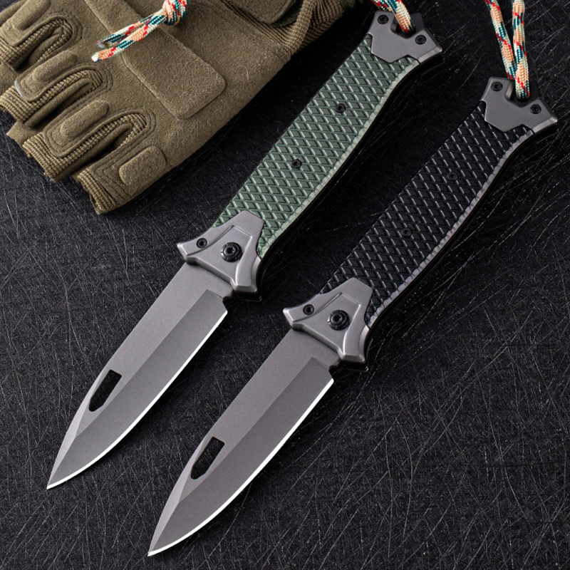 Black Coating Aluminum Handle Folding Pocket Knife Tactical Combat with Magnacut Wharncliffe Blade Pocket Knife Folding