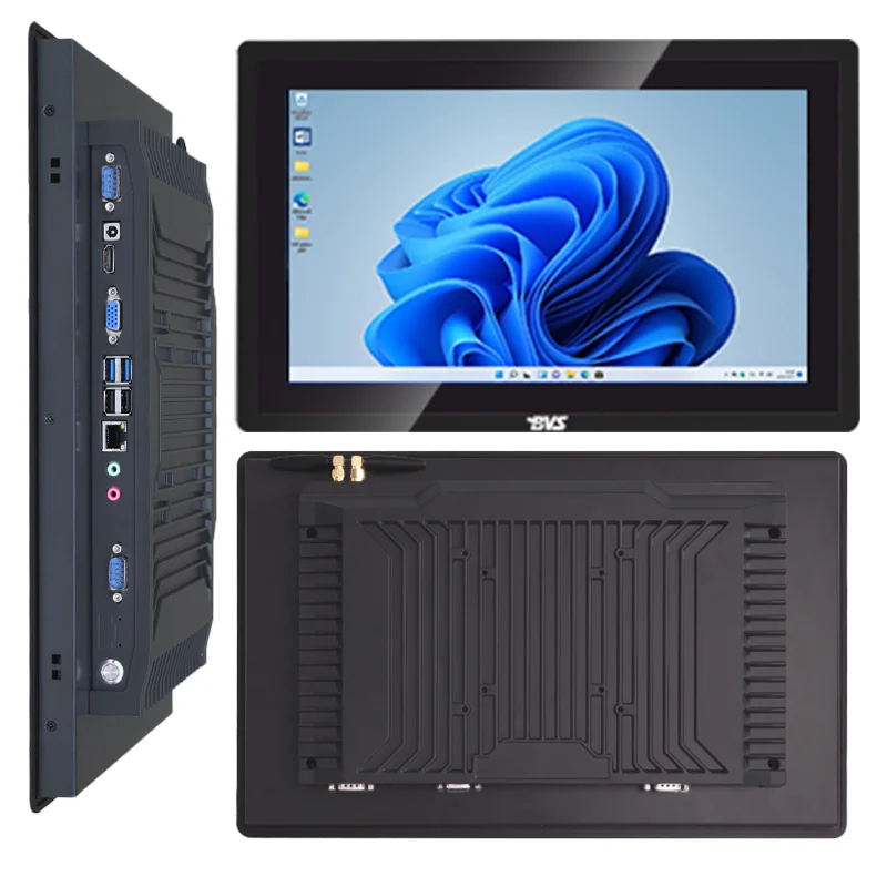 Embedded Panel PC All In One Industrial Computer 15.6 inch Intel Celeron J1900 Quad-core capacitive touch 2GB+32GB desktop