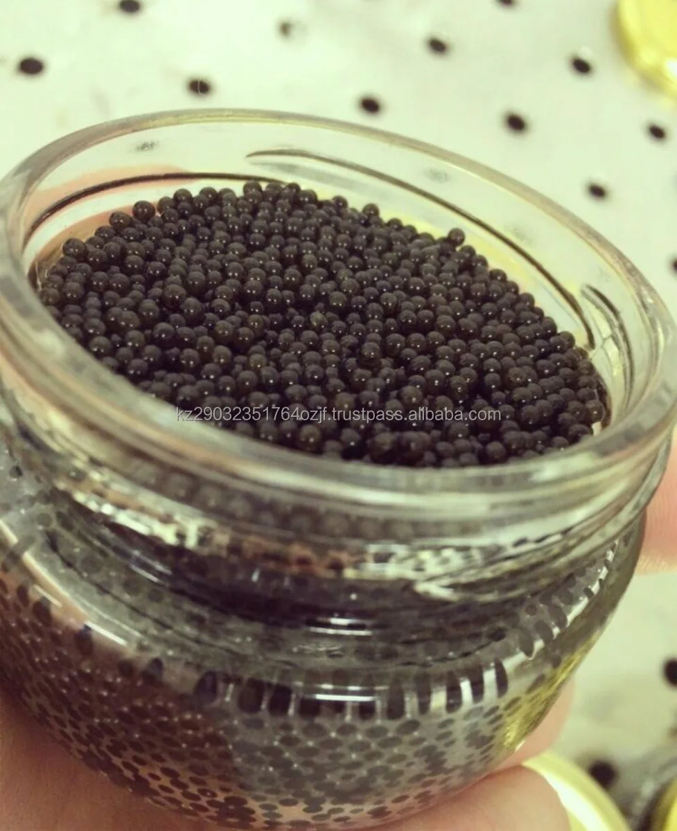 Eco Products Pasteurized sterlet granular caviar packed in glass jar from fish farm