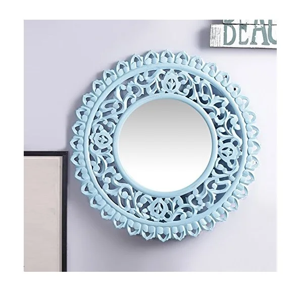 Eco Friendly Wooden Frame Mirrors for Modern Home and Office Interior Wall Decorations from Indian Supplier