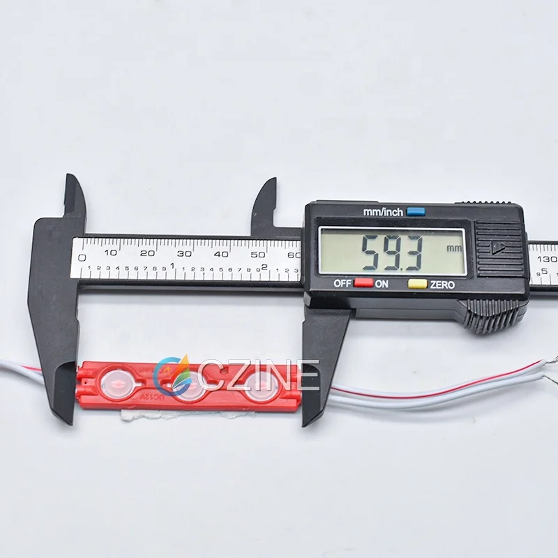 1 2 Вт 90LM 3 светодиодов 6013 мм белый 2835 samsung впрыск 12 В Светодиодный модуль для знаков