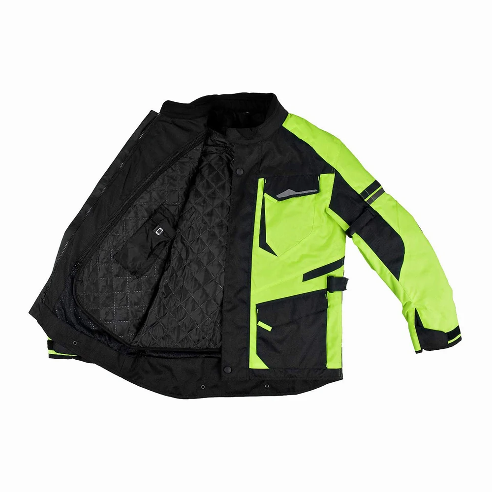 Wholesale Bike Racing Cardura Jackets With Reflective Tapes Top Quality Cardura Coats