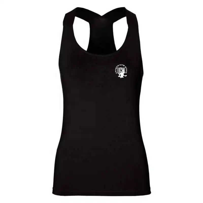 Wholesale Gym Wear Slim Loose Crop Top Tank Tops Fitness Women Clothes Soft Clothing Casual Custom Print Western Cotton OEM Logo