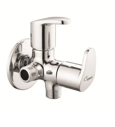 CORSA NANO series Angle valve 2 way valve wall  mount faucet tap Brass Chrome finish Quarter Turn for Basin kitchen bathroom