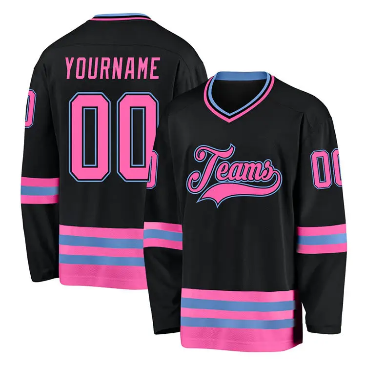 Custom Full-Design College Hockey Jersey with Team Logo OEM Service for Adults Ice Hockey Wear
