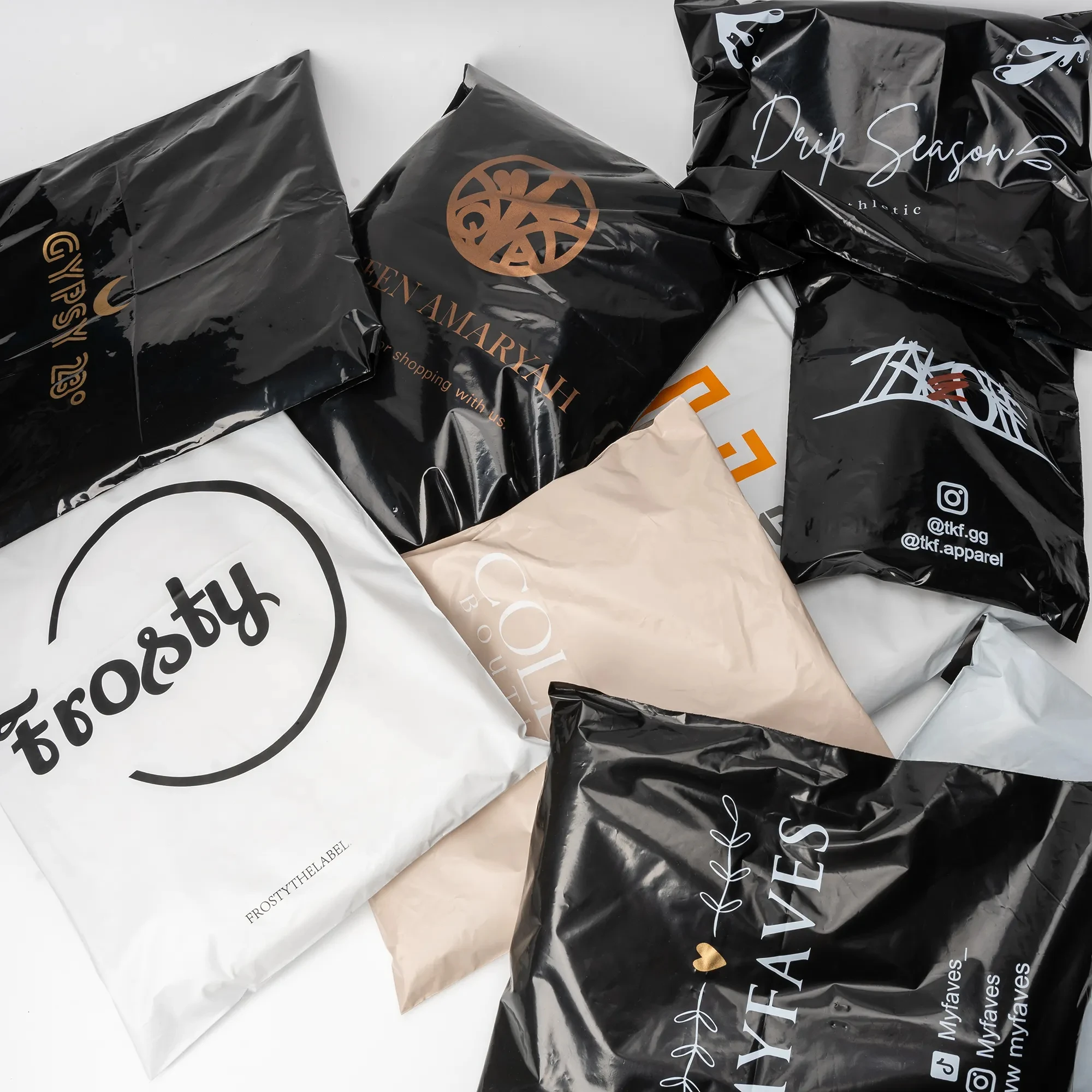 Eco Friendly Biodegradable Self Sealing Plastic Poly Mailers Mailing Bags Courier Shipping Bag For Ecommerce