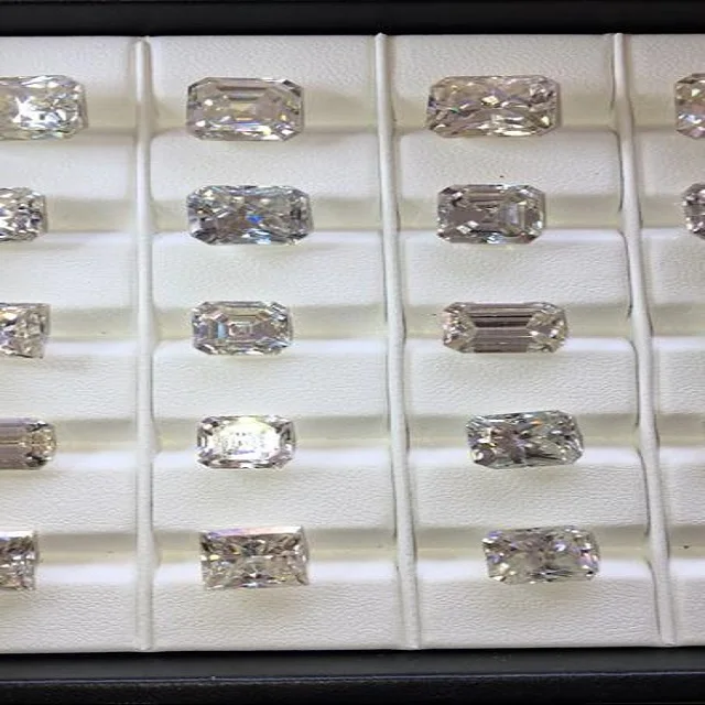 Moissanite Wholesale Price rectangle loose stones DEF Color VVS diamond moissanite jewelry sets pendant bracelets gem