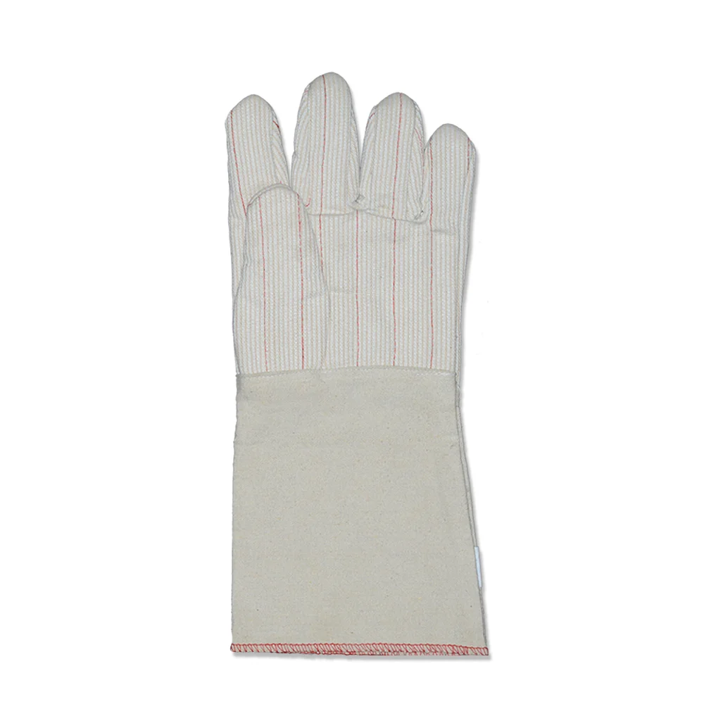 Top Quality Hot Mill Triple Palm Gauntlet Heat Protection Thermal Cotton Extend Cuff Glove Wholesale Customized Color Size Style