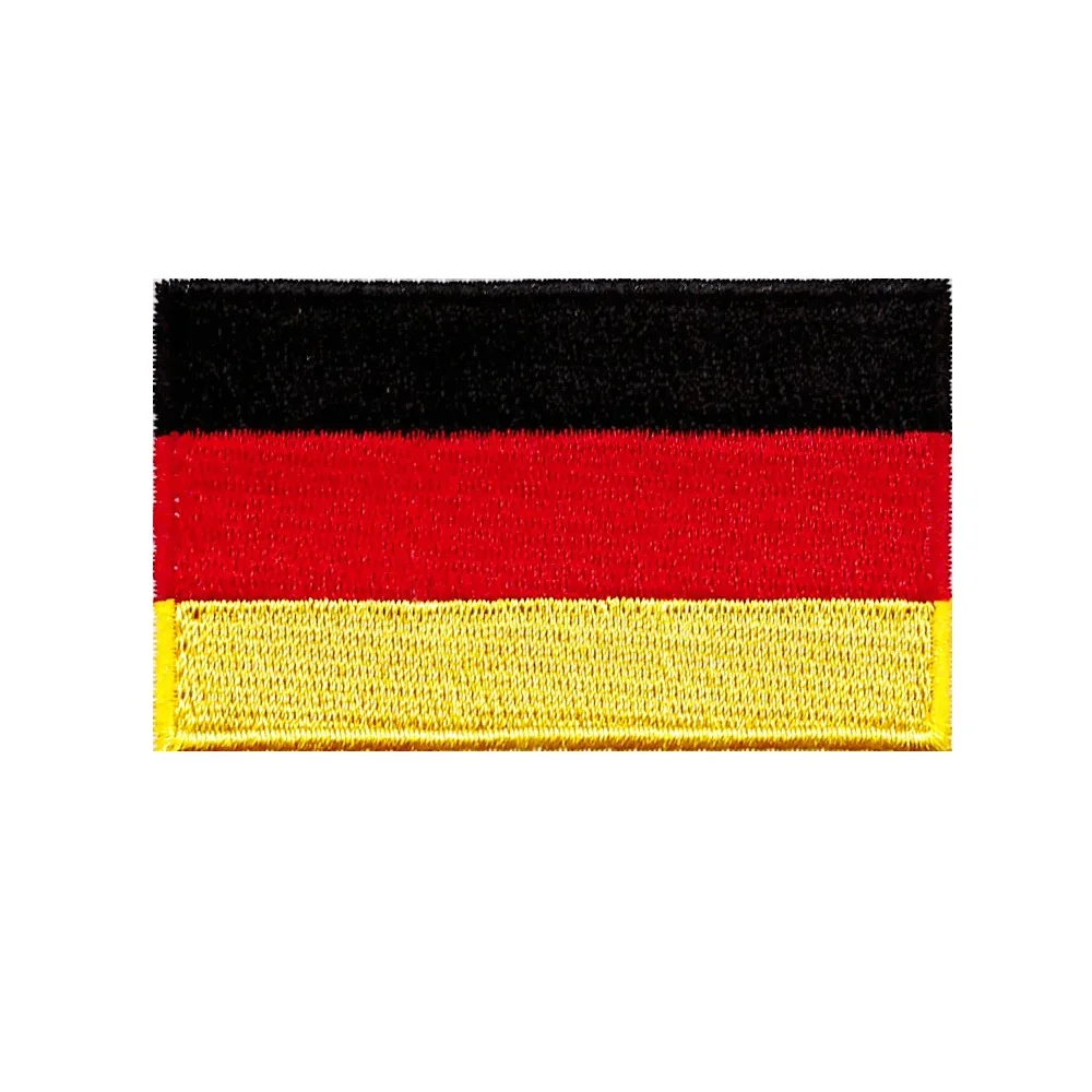 Germany Flag Embroidery Design, German Coat of Arms Flag Embroidered Germany Eagle Patch Iron-On Sew On Federal Service Flag