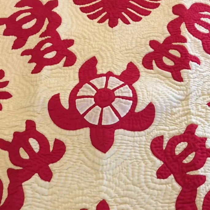 Индийские привлекательные 42/42 вышитые вручную стеганые хлопковые одеяла Гавайские ручной работы с черепаховыми принтами