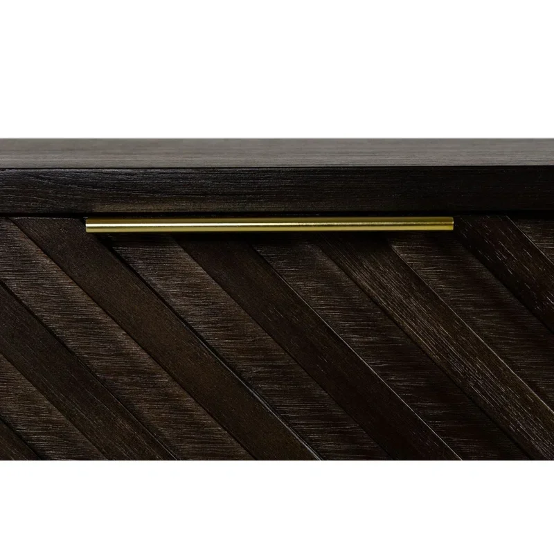 Modern Nightstand solid wood Customized Living Room Rattan Furniture  Drawer End Table Rattan Nightstand bed side with polish 6