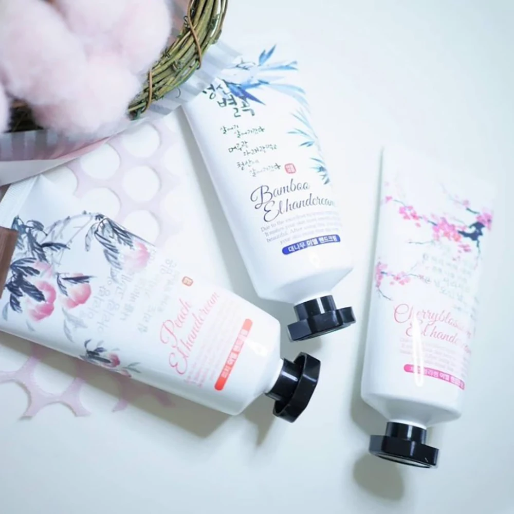 Best Selling Hands & Feet Care Products EL HANDCREAM- BAMBOO Nourish Your Hands and Nails Portable Cosmetics