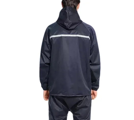 Waterproof Zipper Rain Coat Suit for Men Custom Zipper Rain Coat Women Bag Pants Poncho Customized PVC Adult Universal Logo Item