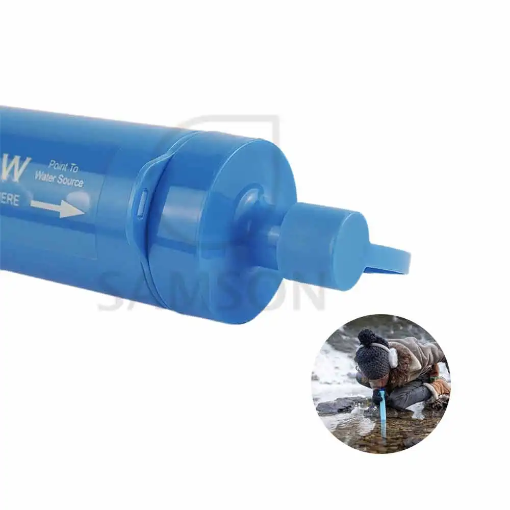 hot selling survival water filter straw bottle portable purifier for camping water portable filter water