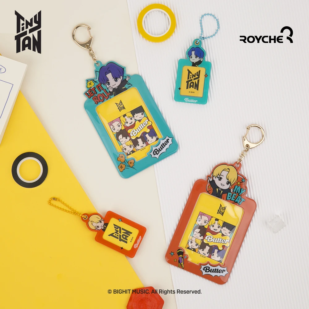 BTS Tiny Tan Butter Photo Card Key Holder Photo card key holder to protect and preserve precious memories