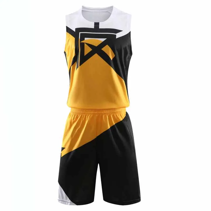 Black Yellow Color Pakistan Made Sport Wear Custom Logo Best Quality Newest Style Basketball Uniform BY ABDULLAH MARTIAL ARTS
