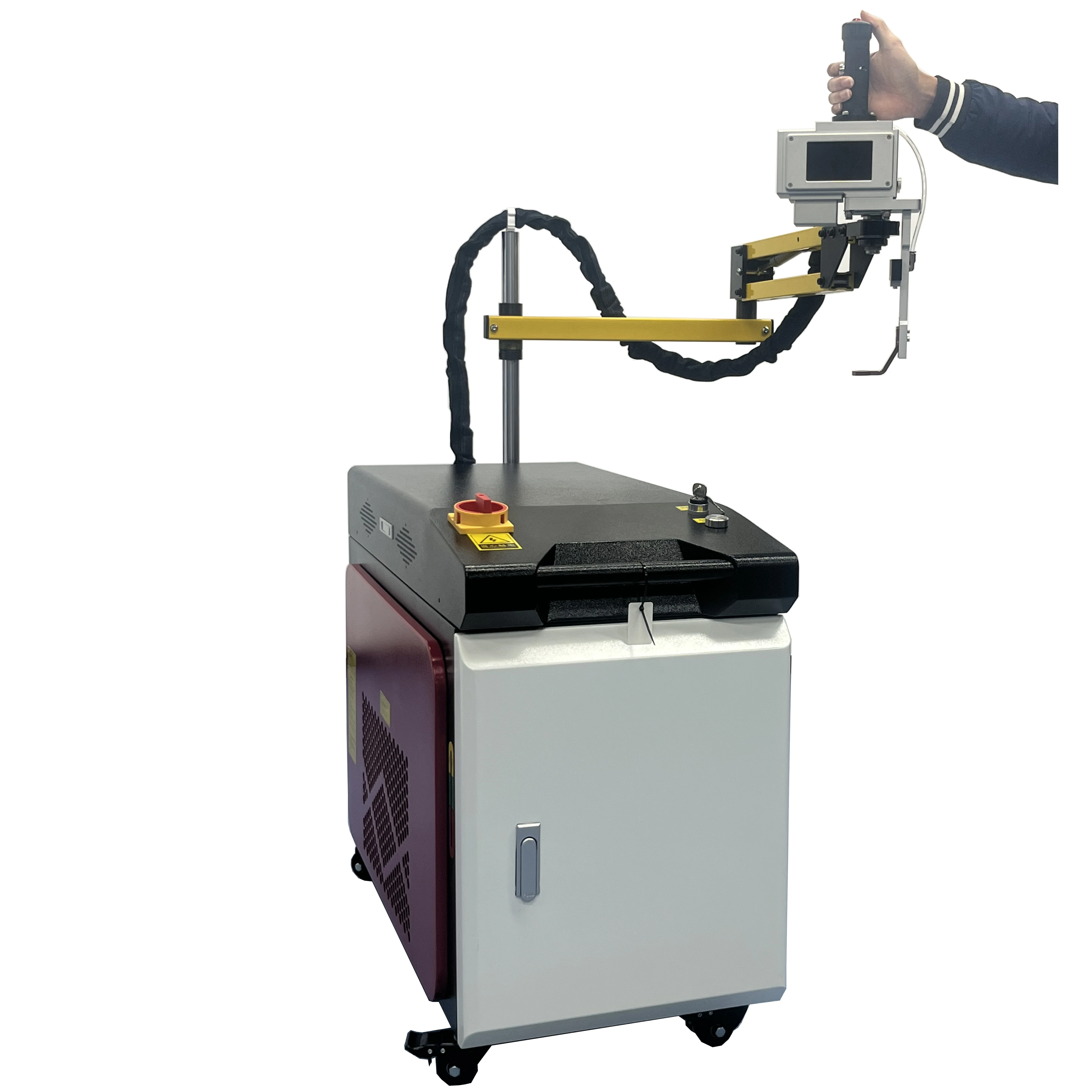 Stainless Steel lithium battery Galvanometer handheld fiber Laser Welding Device Large Size Square Battery Laser Welding Machine