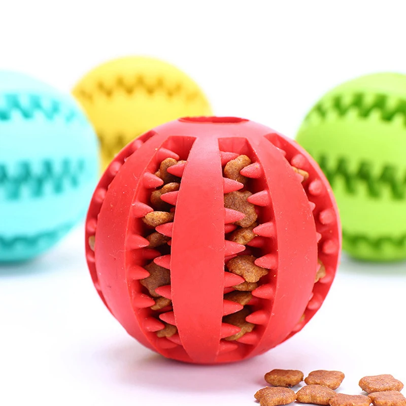 Pet Toy Rubber Watermelon Ball Dog Molar Ball Bite-resistant Cleaning Teeth Dog Food Ball Suitable For Small And Large Dogs