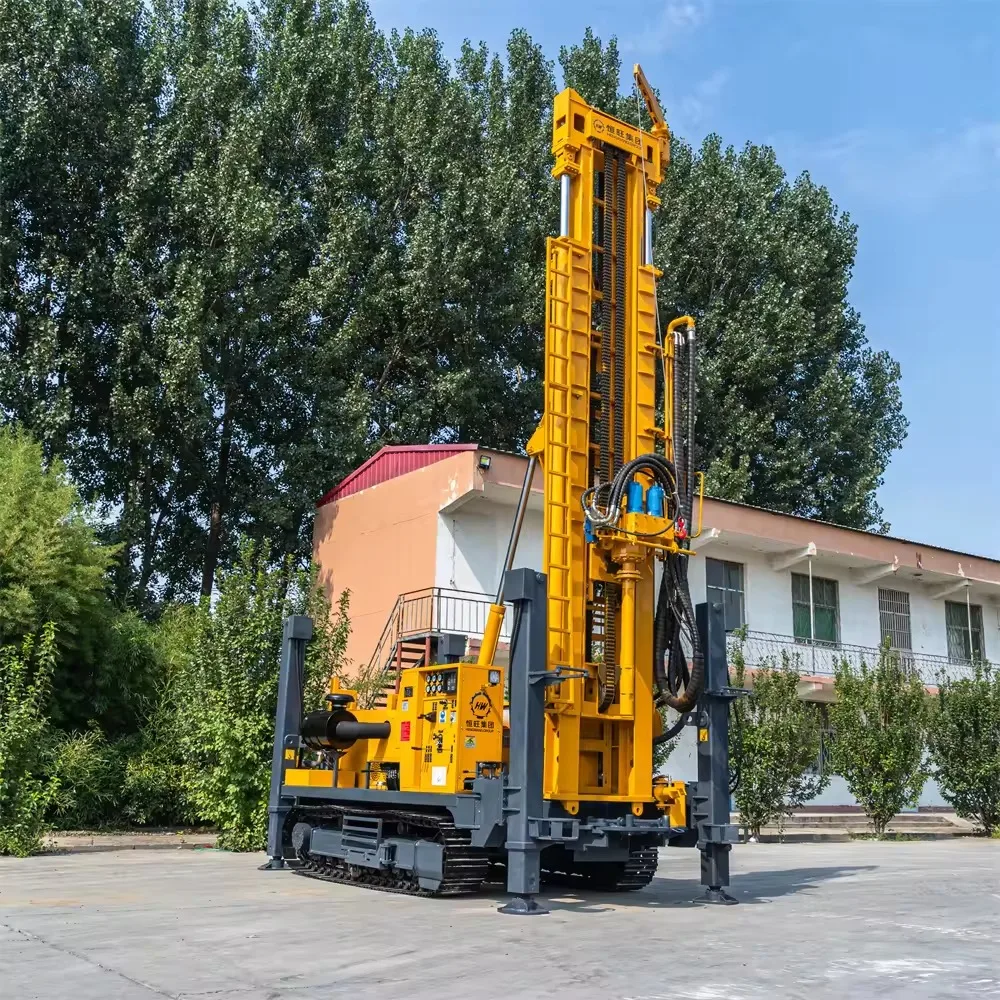 200m deep crawler mounted hydraulic water well drill rig 500m Water well Crawler hydraulic portable drilling rig machine