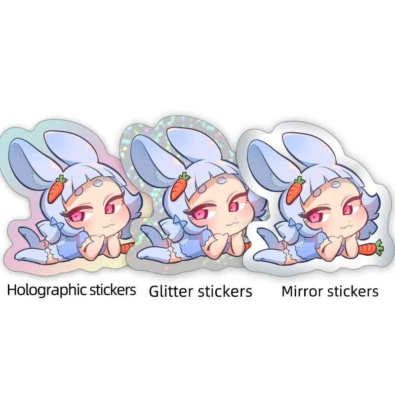 Vograce Lot Laser Bling Scrapbook Sticker Design Decoration DIY Photo Stickers Waterproof For Journal Diary Anime Stickers