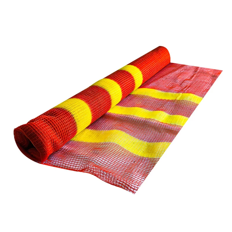 New Material Temporary Traffic Road Safety Fence Knitted Woven Construction Alert Net Mesh Warning Safety Barrier Netting