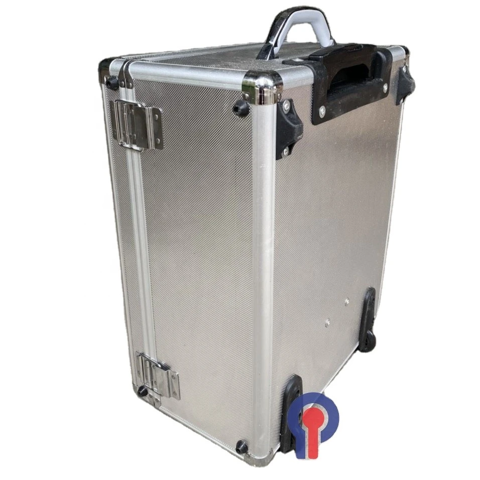 OEM Customized Tool Aluminum case with trolleys handle Flight case shock- protection water proof customized logo