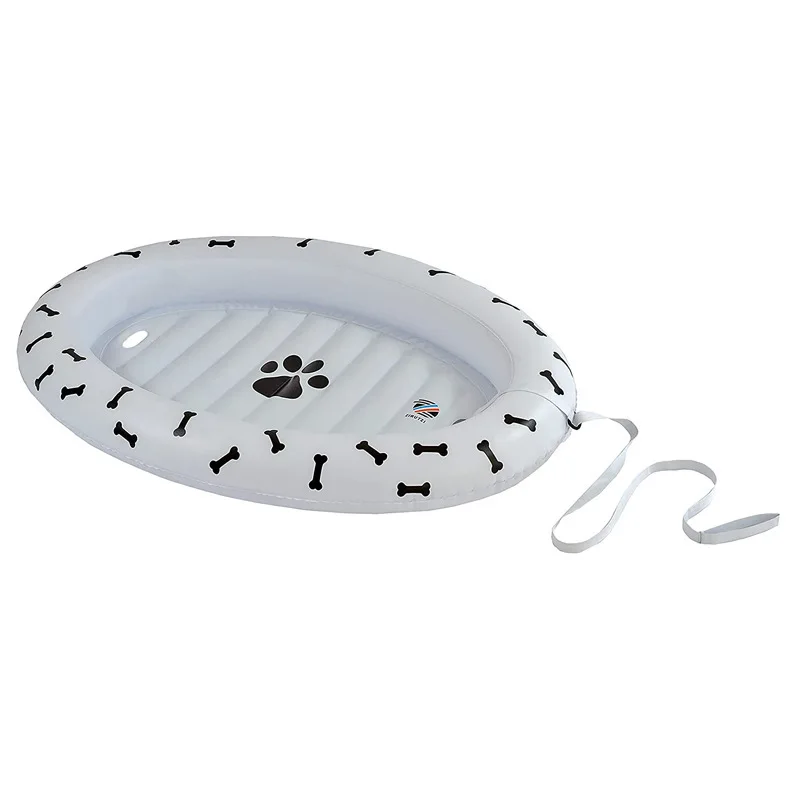 A04  Inflatable Pets Dog Pets Water Toy Floating Chair Boat dog Swimming Pool Beach Mat Swimming Pool Toy