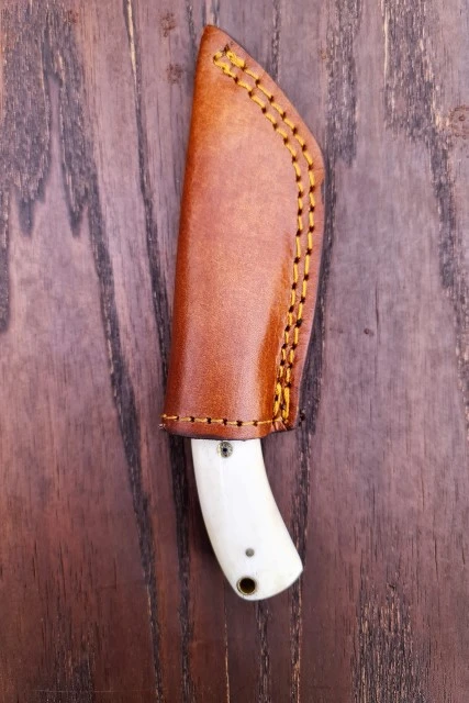 Full tang Janpan Knives D2 Steel Tactical Camping Knife Hunting Survival Knives Edc Outdoor Fish Tool Wood Handle Leather Sheath