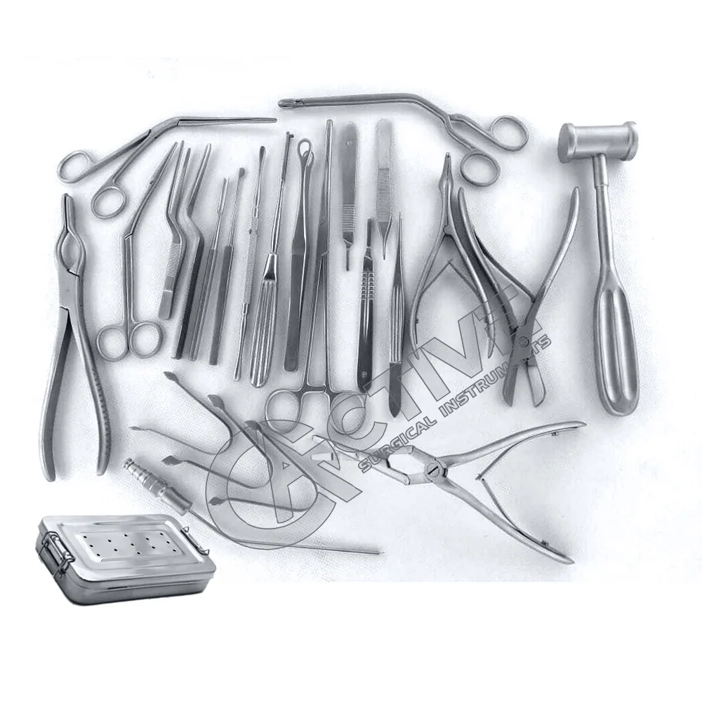 Best Quality Medical ENT Tympanoplasty Instruments Set 60 Pieces Micro Ear Surgery ENT Instruments Reusable Wholesale CE Approve