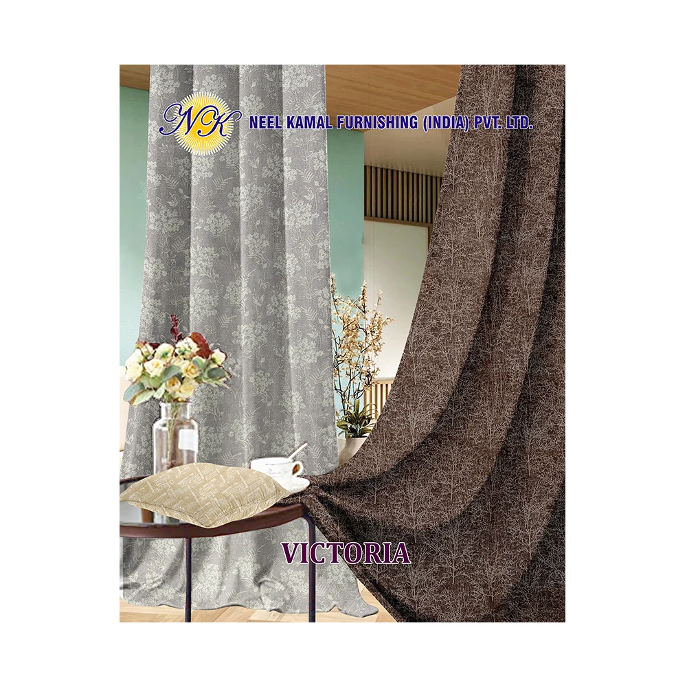 Hot Sale Cotton Fabric Home Decor Curtain Luxury Window Curtains For The Living Room
